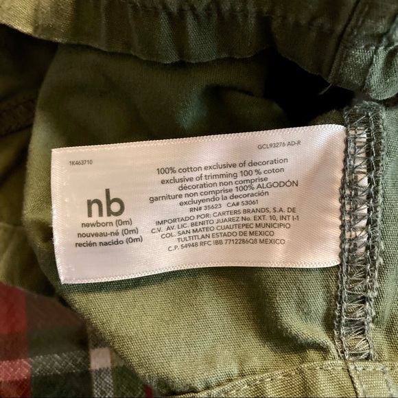 Carter’s Boys Overall and T shirt set New Born - Picture 6 of 8